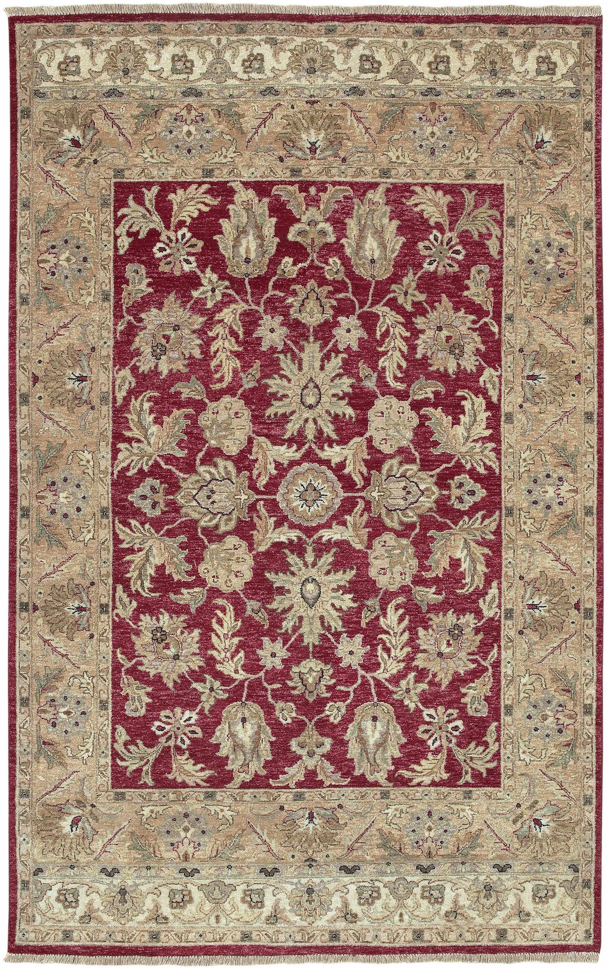 Red&Gold Premium Wool Area Rug - Clearance