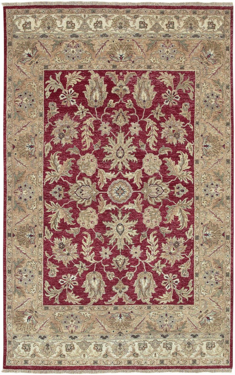 Red&Gold Premium Wool Area Rug - Clearance by Boutique Rugs