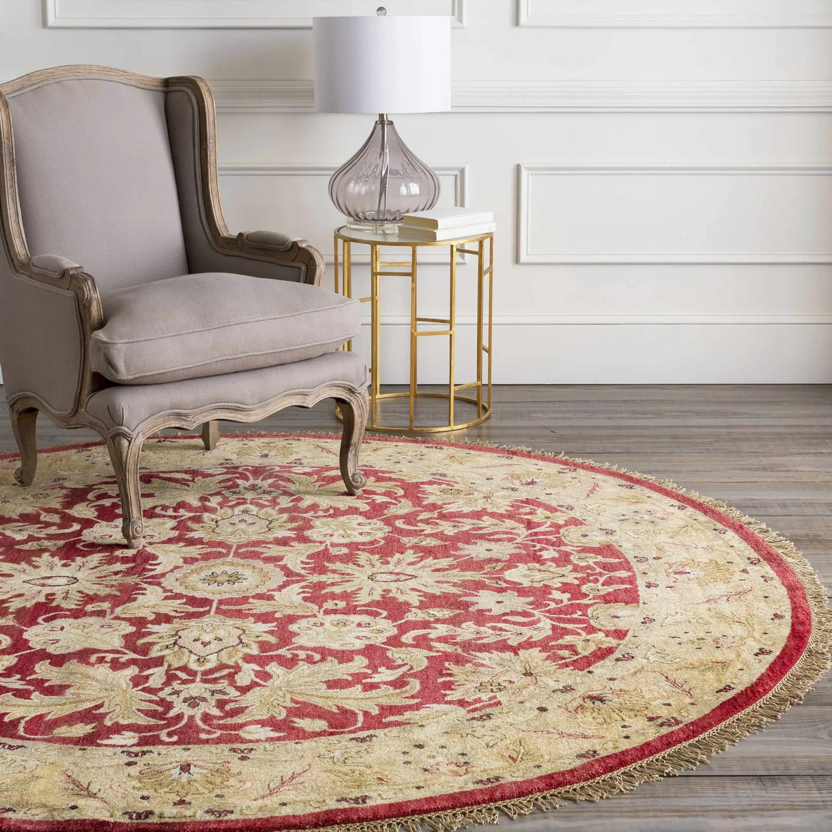 Red&Gold Premium Wool Area Rug - Clearance, photo 7 of 8