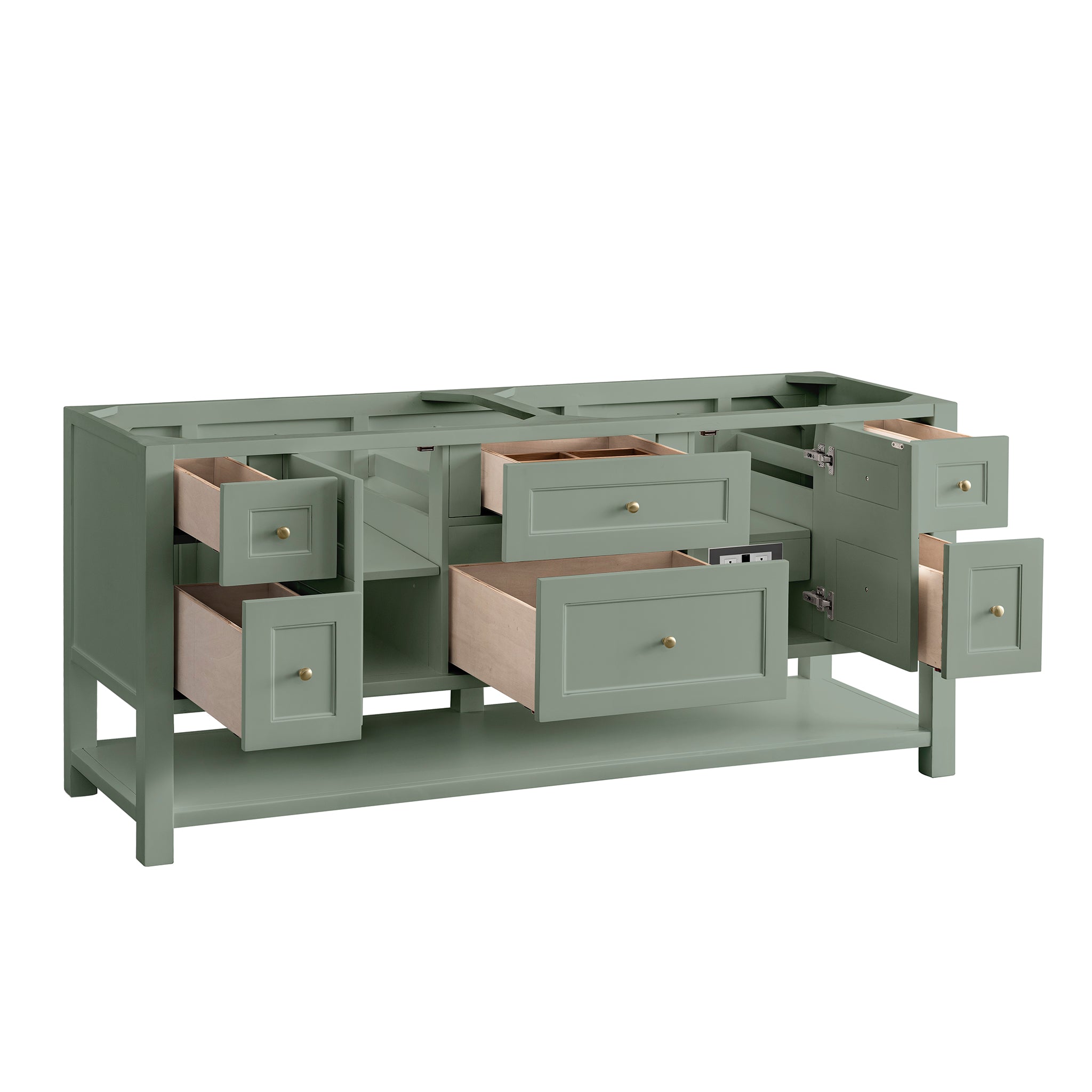 James Martin Breckenridge 72" Double Bathroom Vanity, Smokey Celadon, view 15