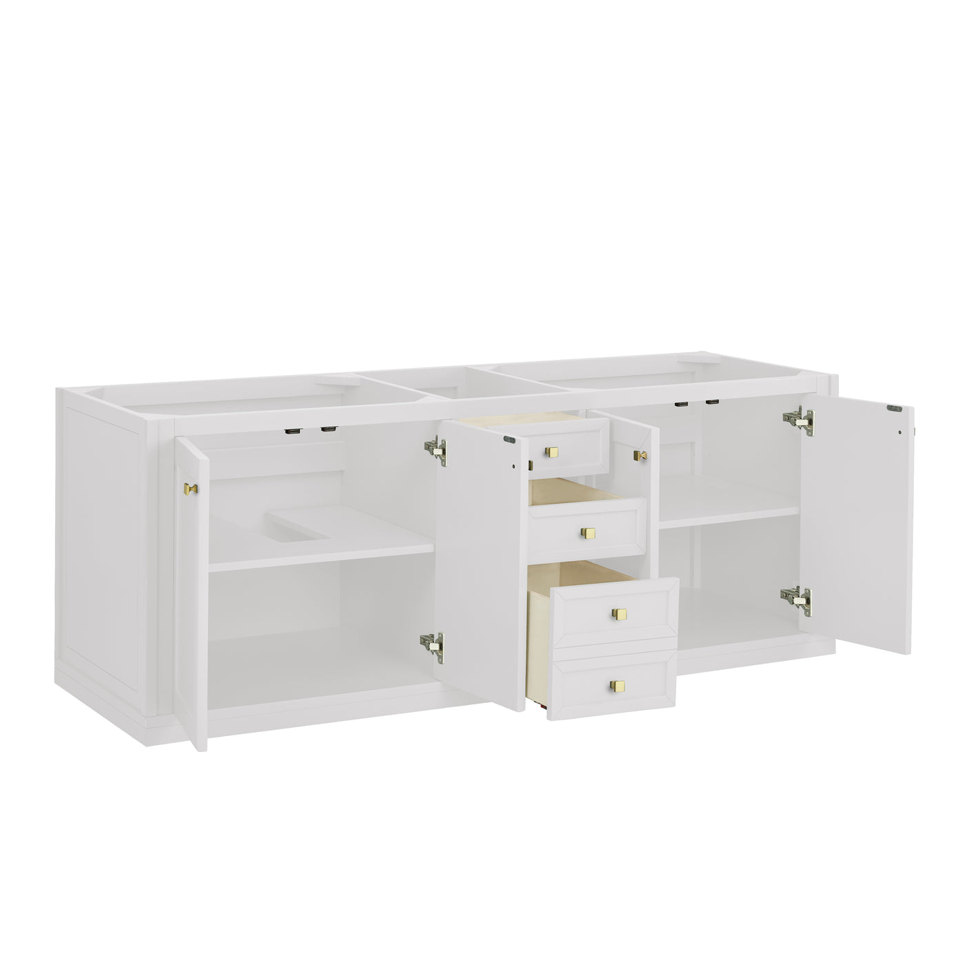 James Martin Chicago 72" Double Bathroom Vanity, Glossy White, view 25