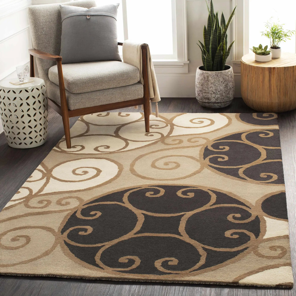 Bray Area Rug - Clearance, installed in a room