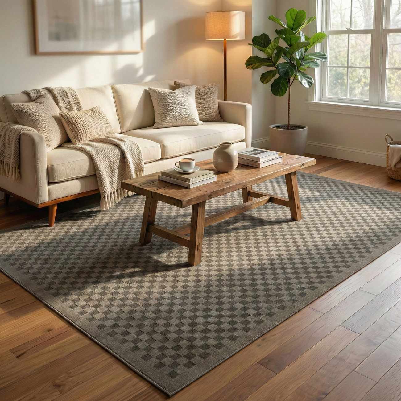 Gaiwan Olive Green Washable Area Rug by Boutique Rugs