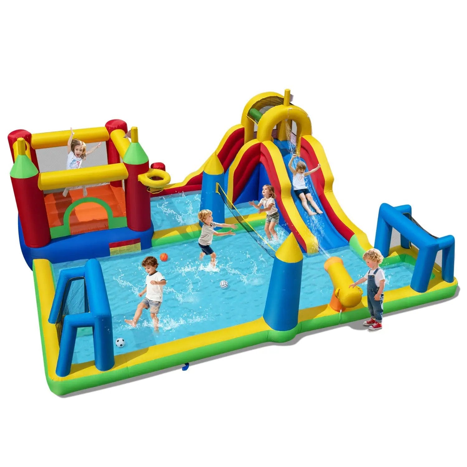 Inflatable Water Slide Bounce House 9-in by DirectDeals