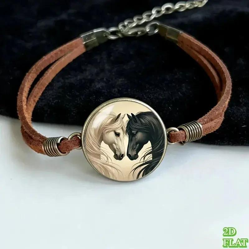 Bracelet - Vintage Glass Black by House Of Avana