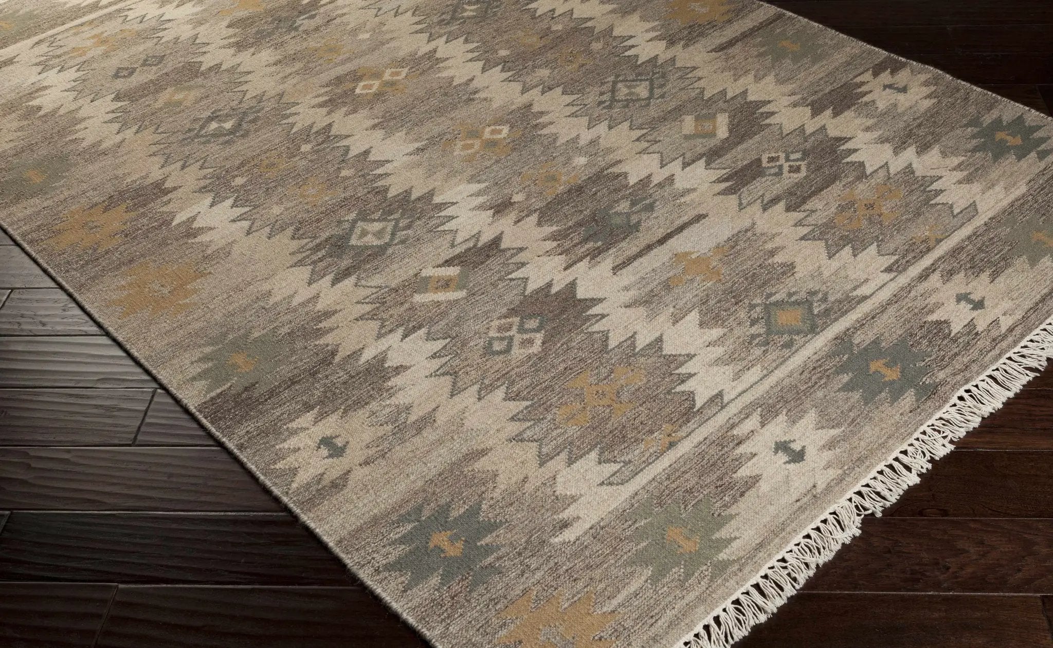 Brady Beige Wool Carpet - Clearance by Boutique Rugs