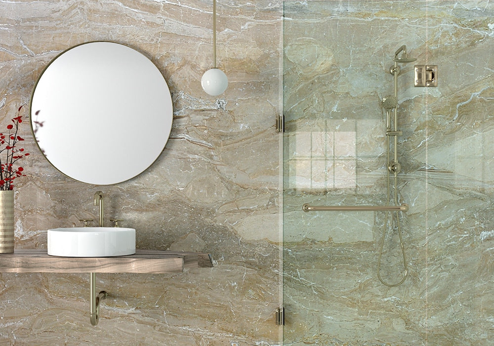 Breccia Oniciata Polished Marble Slab Random 1 1/4 room scene 3
