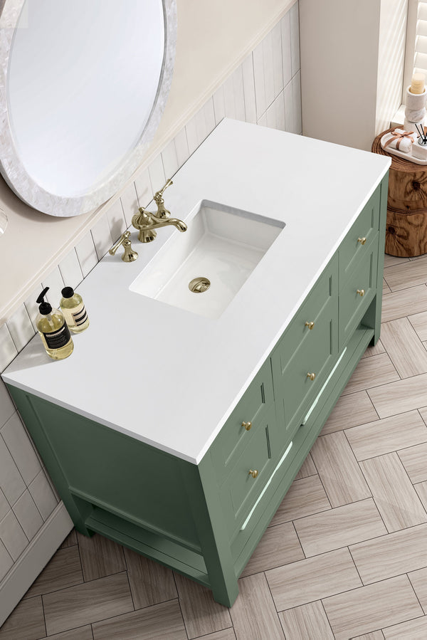 James Martin Breckenridge 48" Single Bathroom Vanity, Smokey Celadon