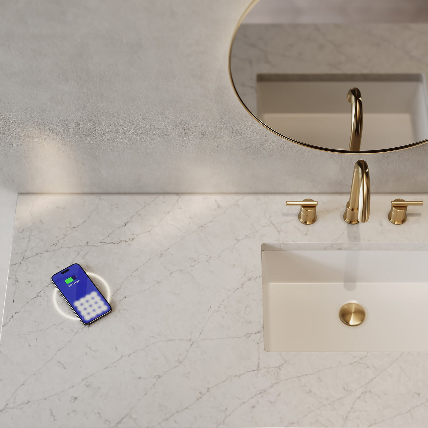 James Martin Breckenridge 60" Single Bathroom Vanity, Light Natural Oak with Eternal Jasmine Pearl (Silestone, FreePower) countertop