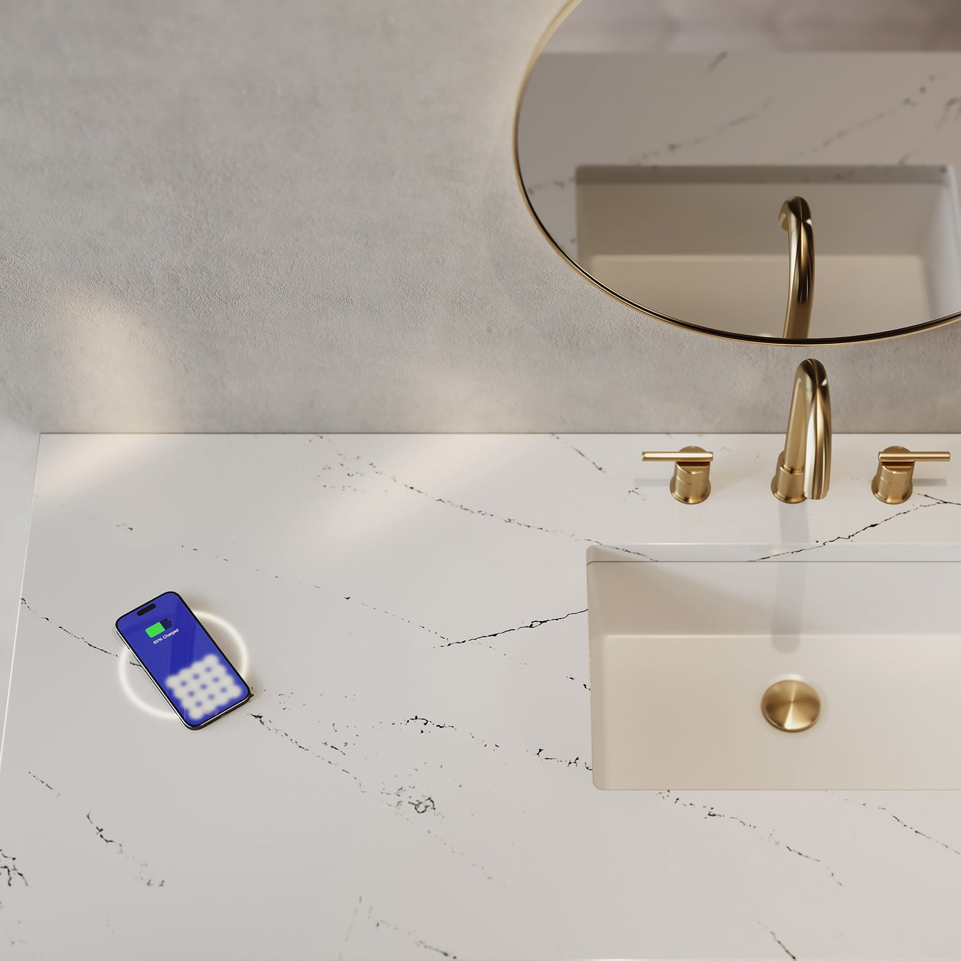 James Martin Breckenridge 60" Single Bathroom Vanity, Light Natural Oak with Ethereal Noctis (Silestone, FreePower) countertop