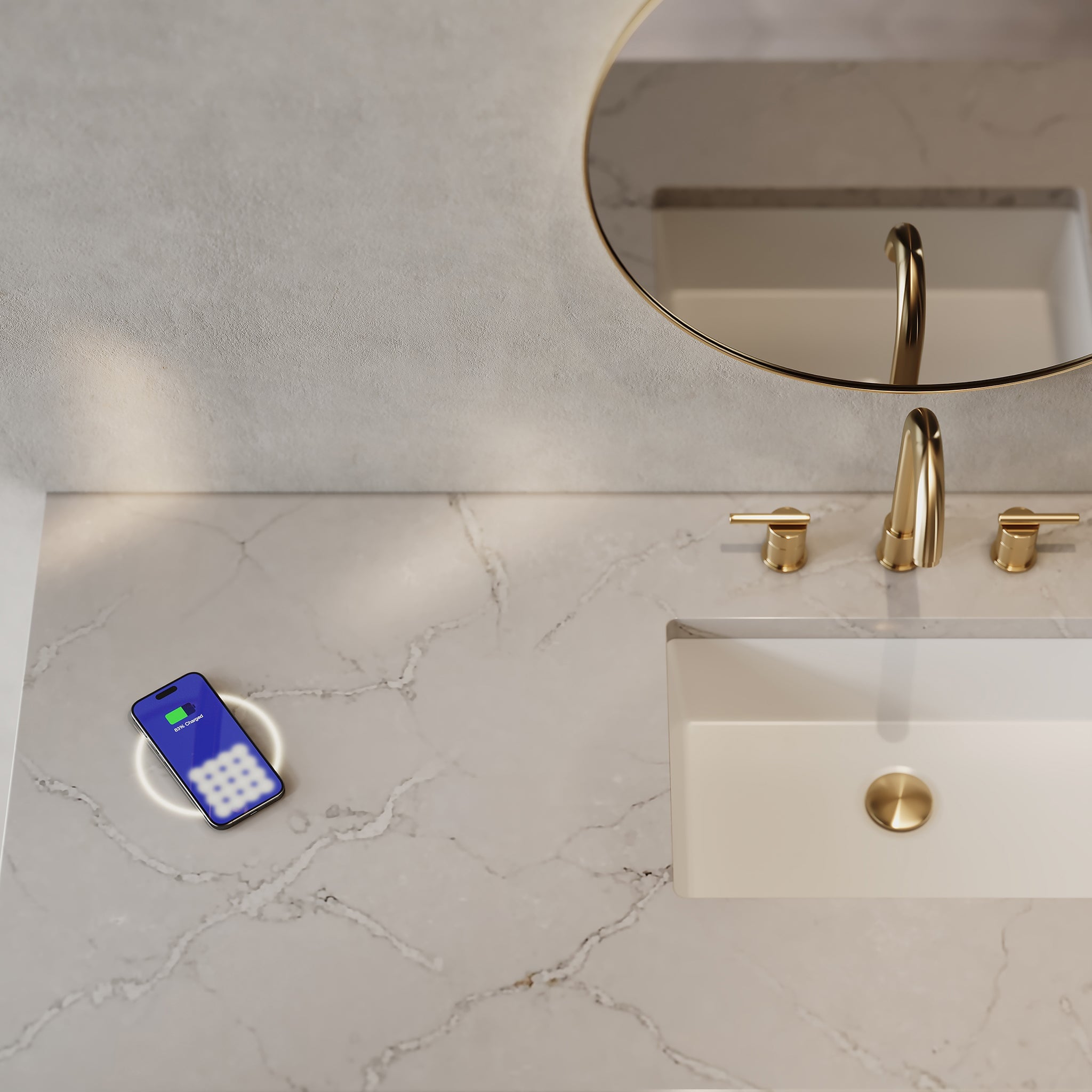 James Martin Breckenridge 60" Single Bathroom Vanity, Smokey Celadon with Victorian Silver (Silestone, FreePower) countertop