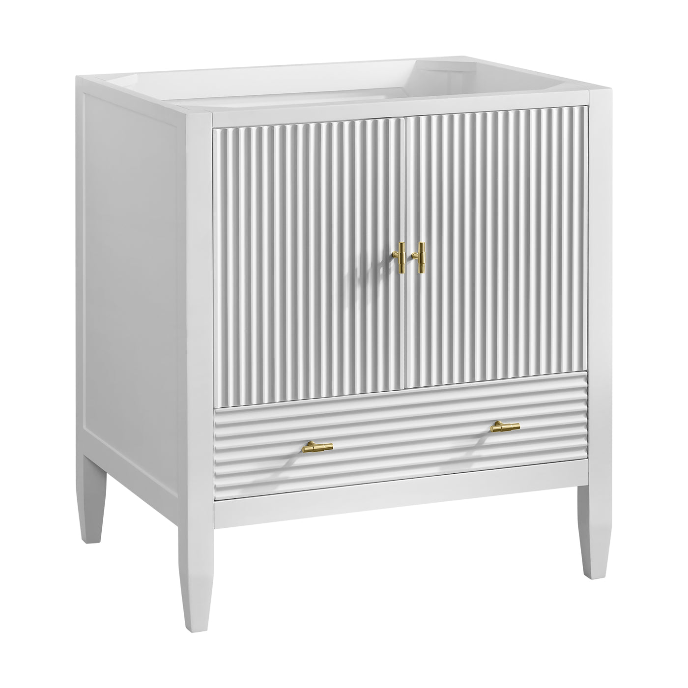 James Martin Myrrin 30" Single Bathroom Vanity, Bright White, view 14