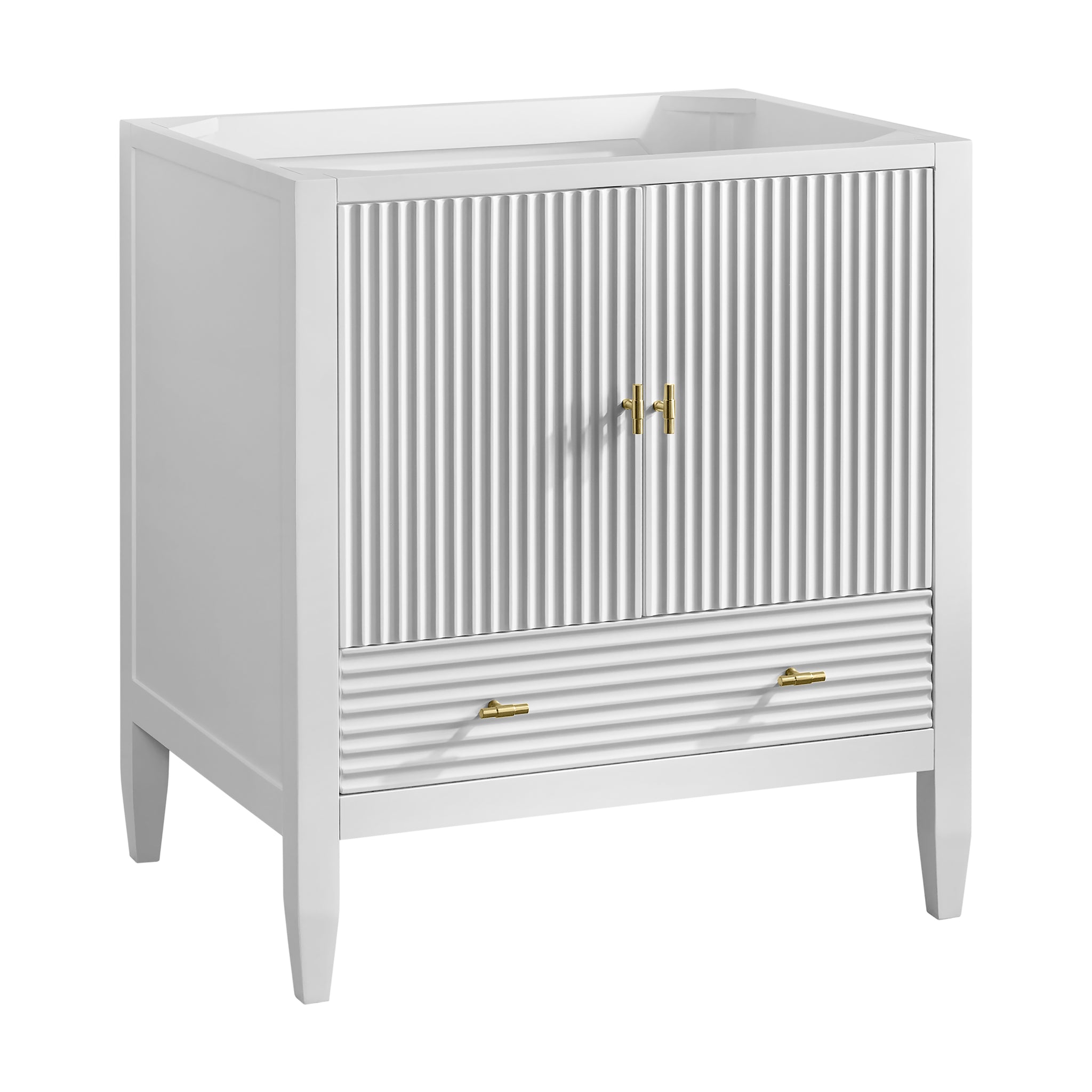 James Martin Myrrin 30" Single Bathroom Vanity, Bright White, view 14