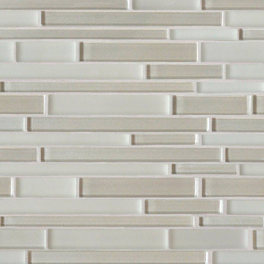 Brina Gloss/Matte Interlocking Slides Glass Mosaics 12x12 Glass Gloss/Matte 12x12 Mosaics