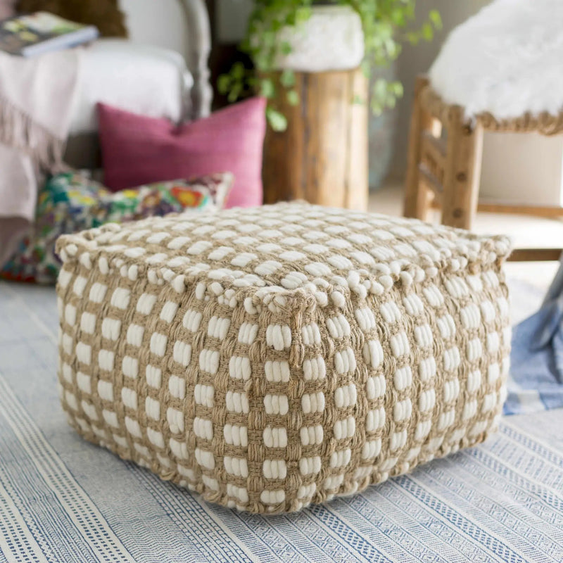 Brookneal Pouf - Clearance by Boutique Rugs
