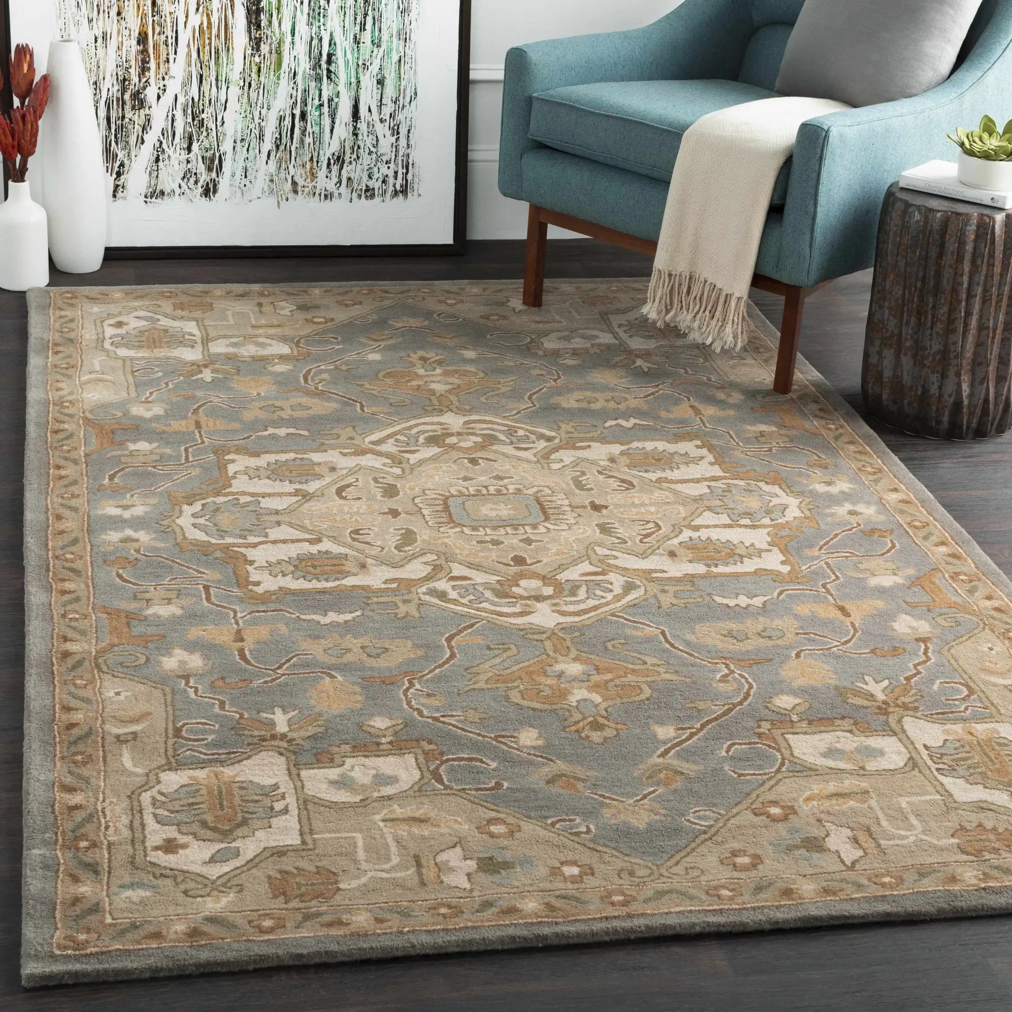 Broomfield Gray 1144 Wool Area Rug by Boutique Rugs
