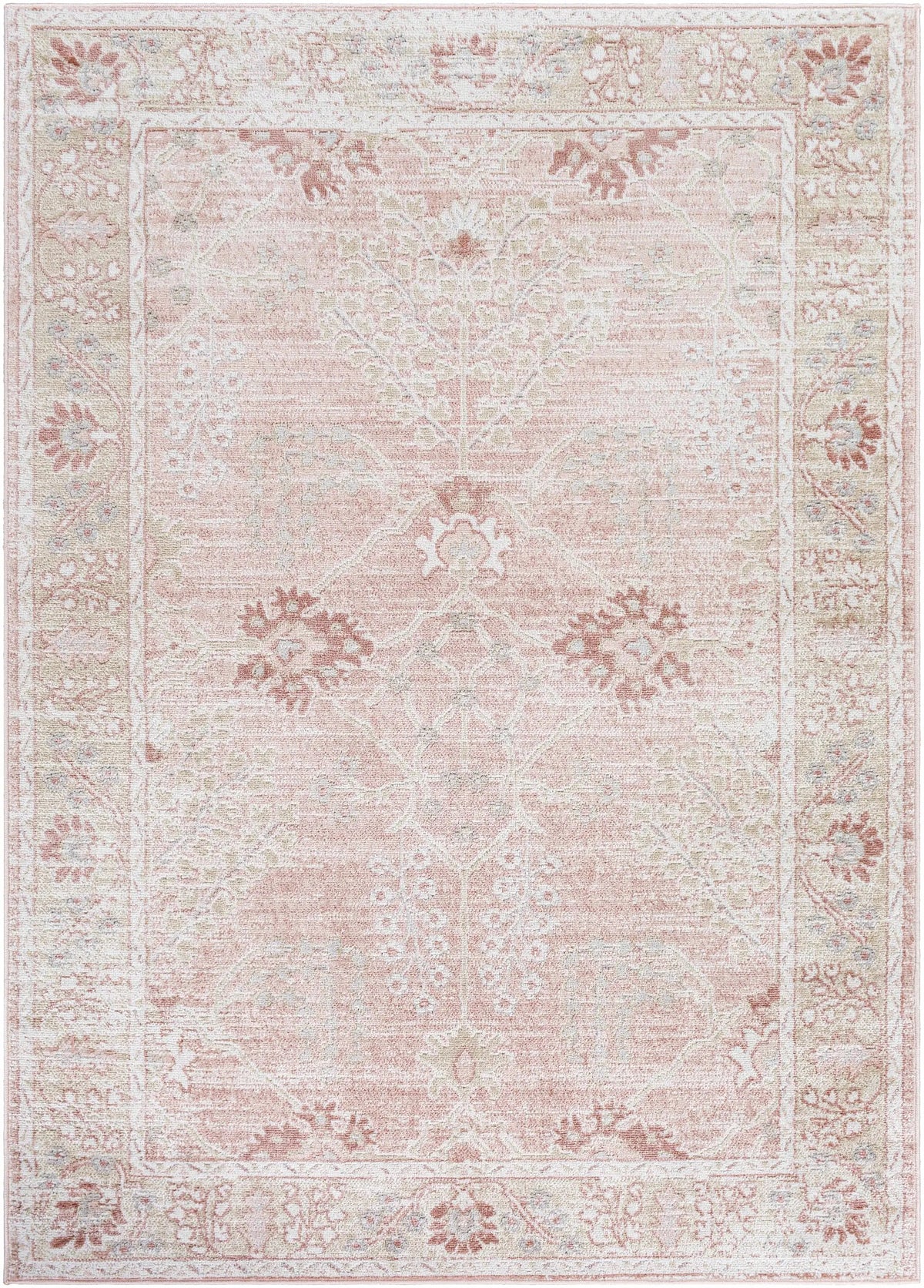 Barnwell Pink Area Carpet
