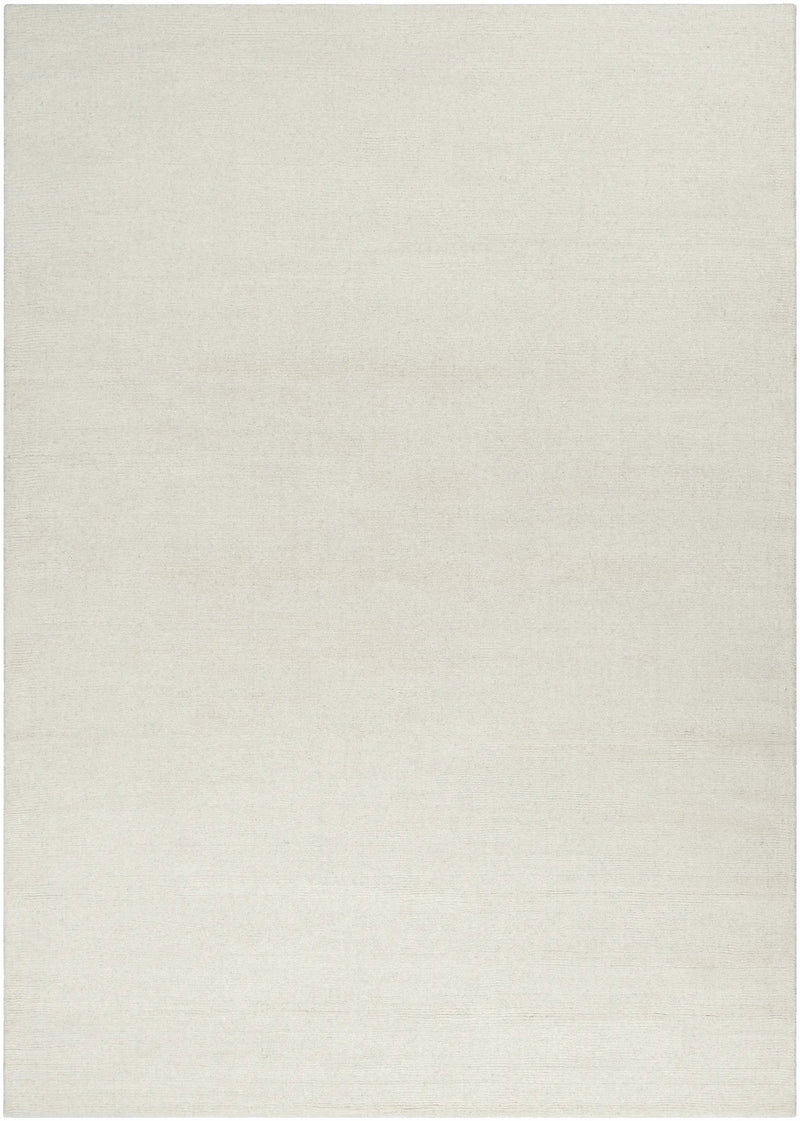Brockton Solid Light Beige Wool Rug by Boutique Rugs