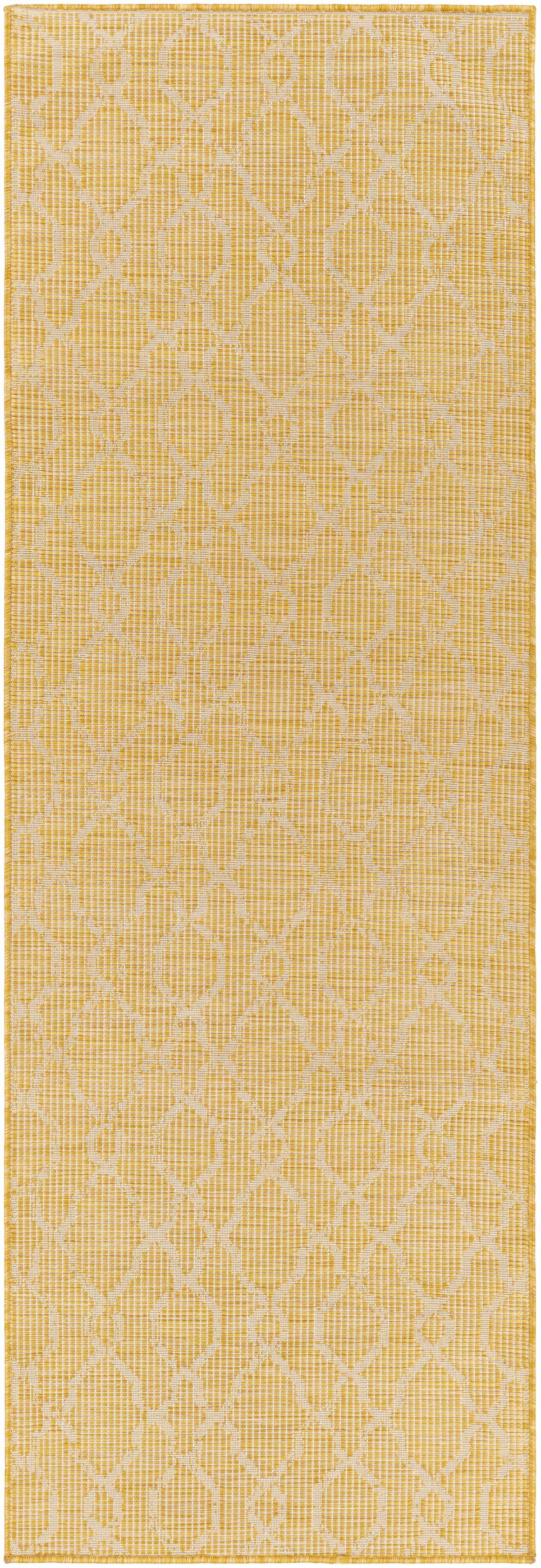 Brocton Yellow Flatweave Outdoor Rug - Clearance, photo 10 of 10