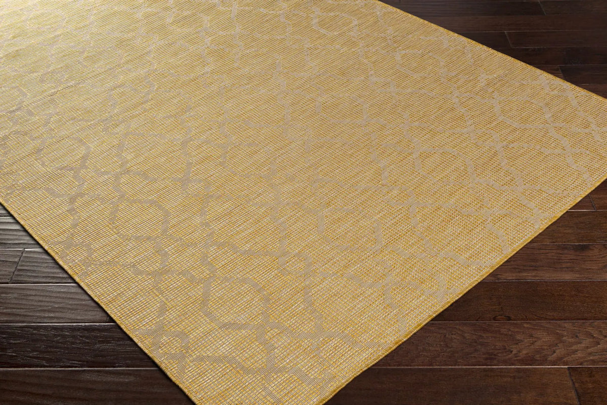 Brocton Yellow Flatweave Outdoor Rug - Clearance, photo 8 of 10