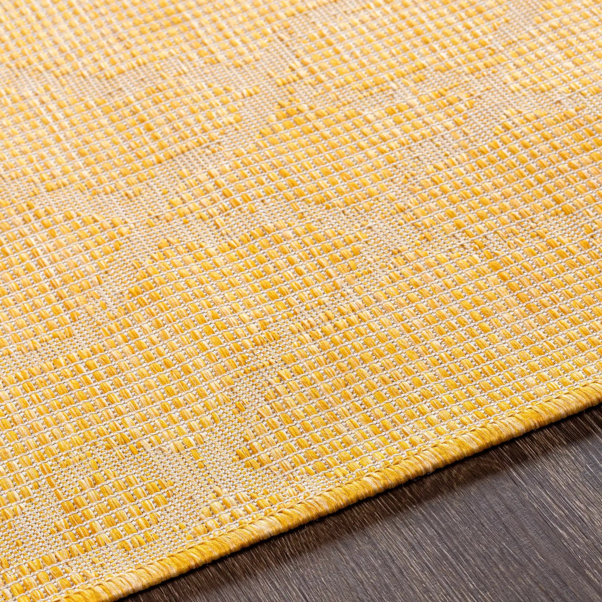 Brocton Yellow Flatweave Outdoor Rug - Clearance, photo 6 of 10