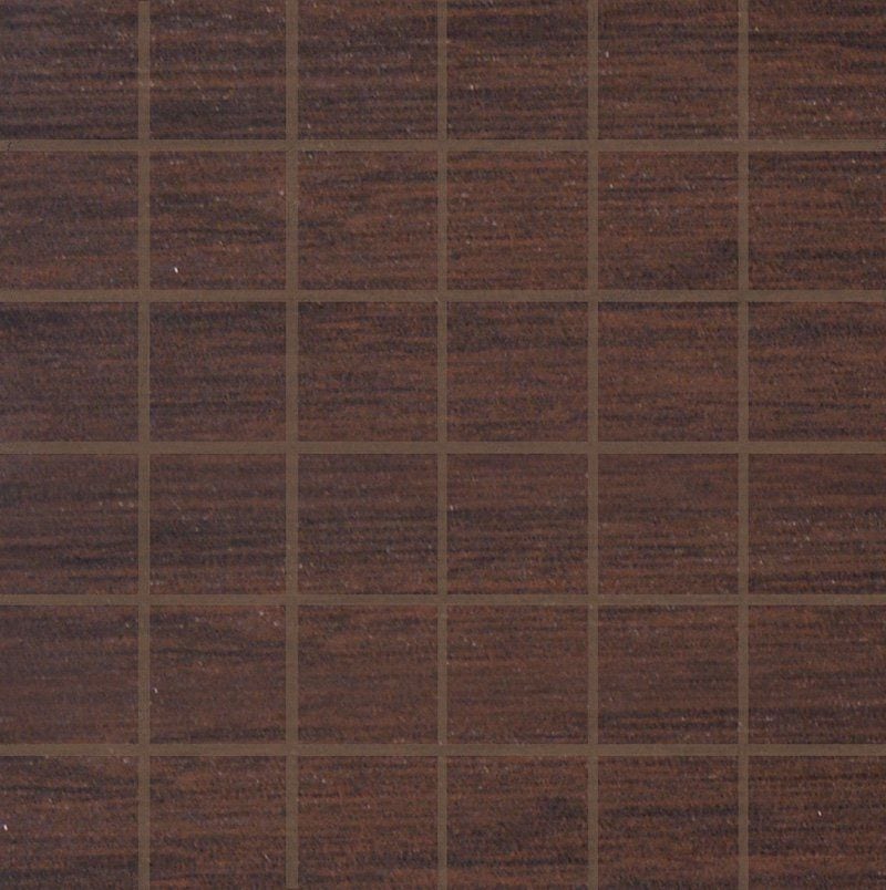 Bronzo Matte 2x2 Fabric Look Porcelain Mosaics 12x12 Porcelain Matte 12x12 Mosaics