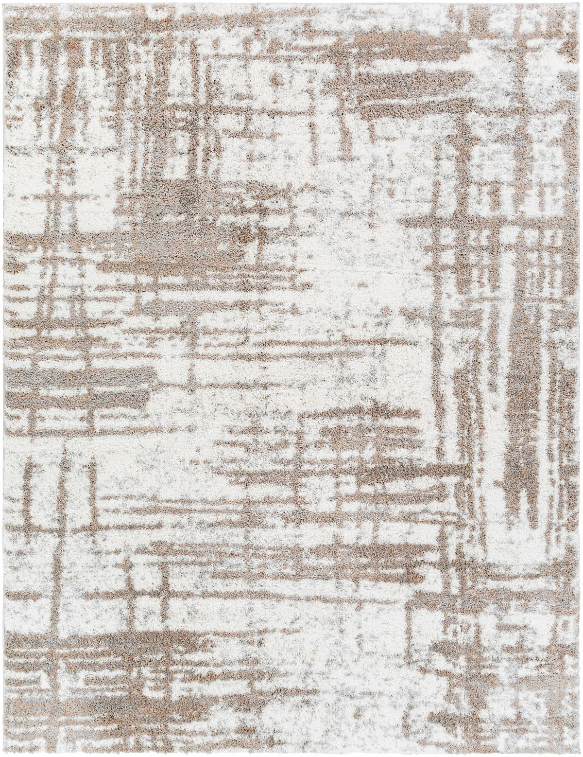 Broulee Abstract Striped Plush Rug