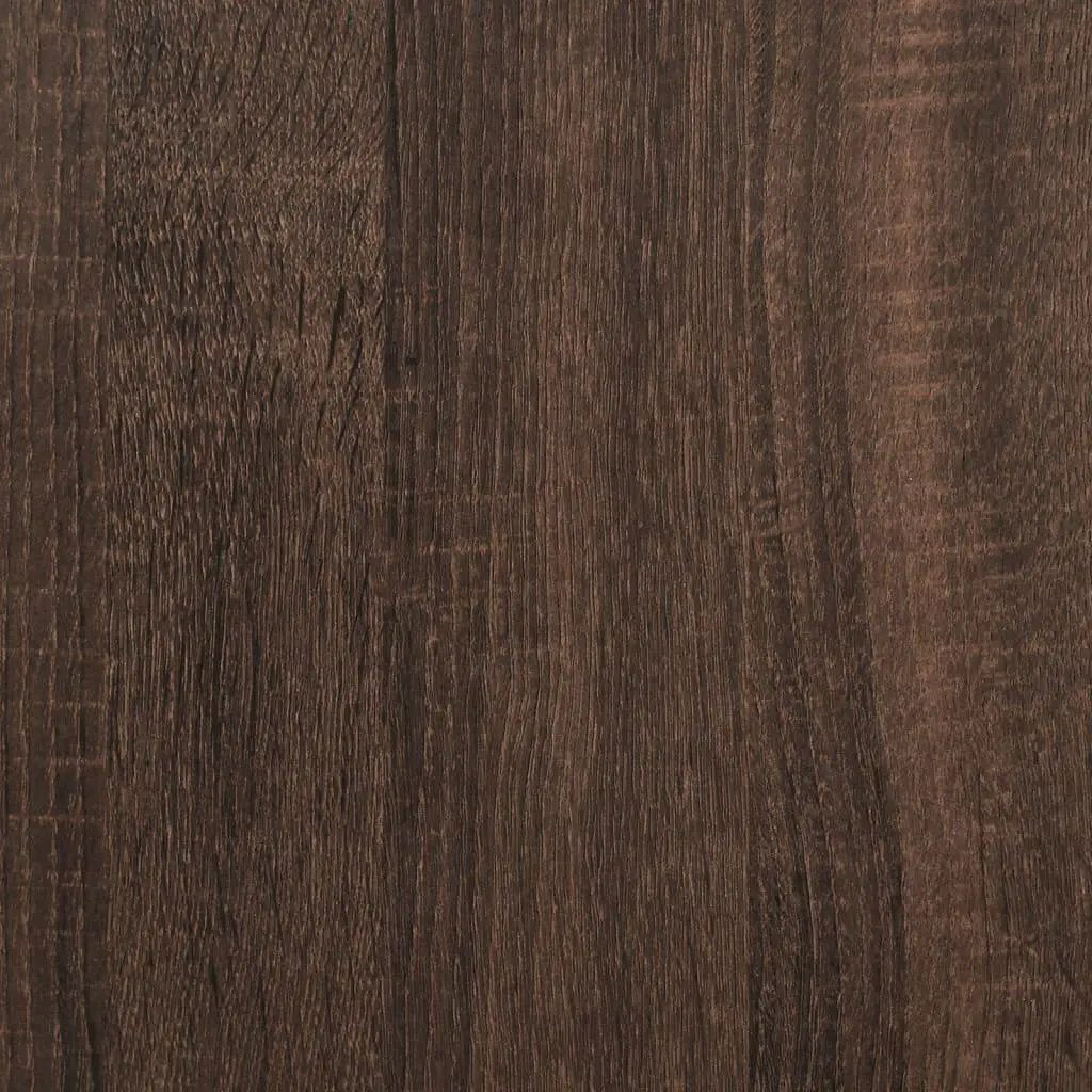 Brown Oak Highboard Cabinet with Modern Design by House Of Avana