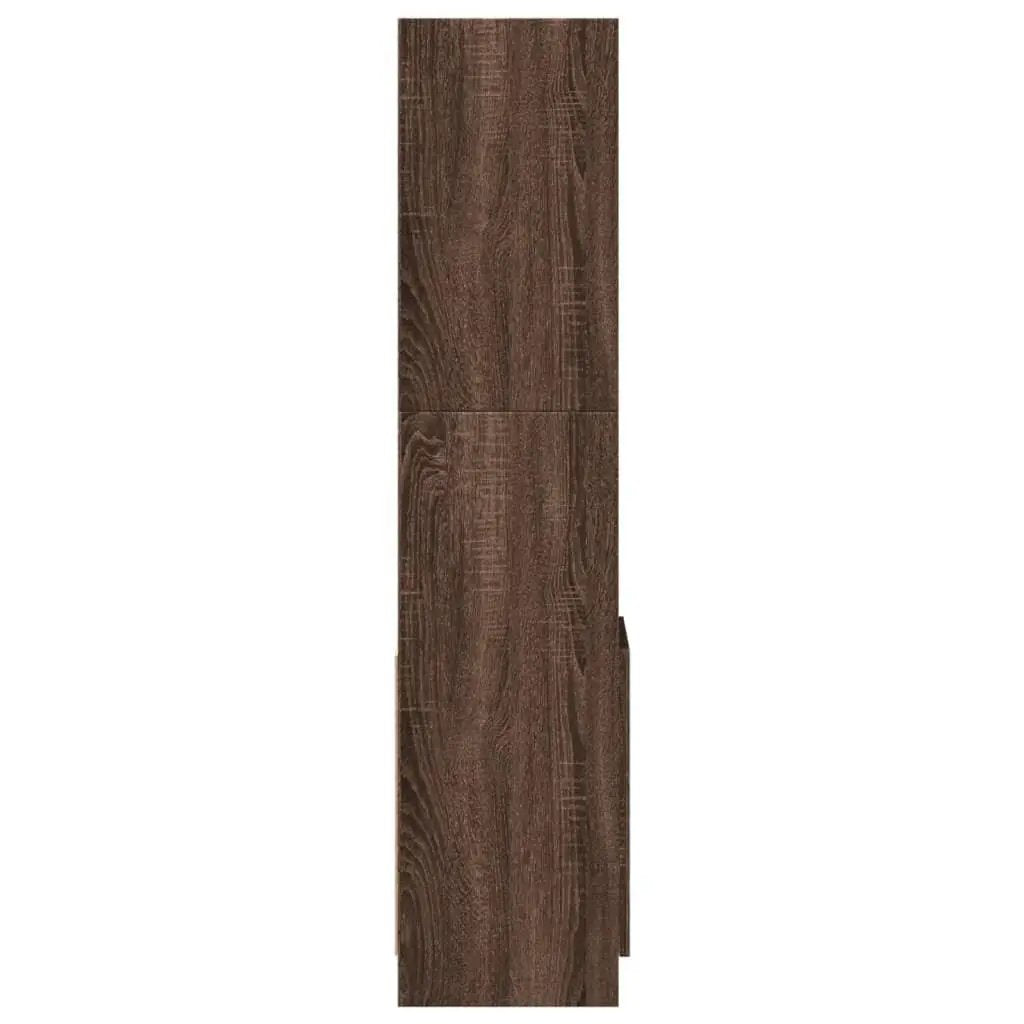 Brown Oak Highboard Cabinet with Modern Design by House Of Avana