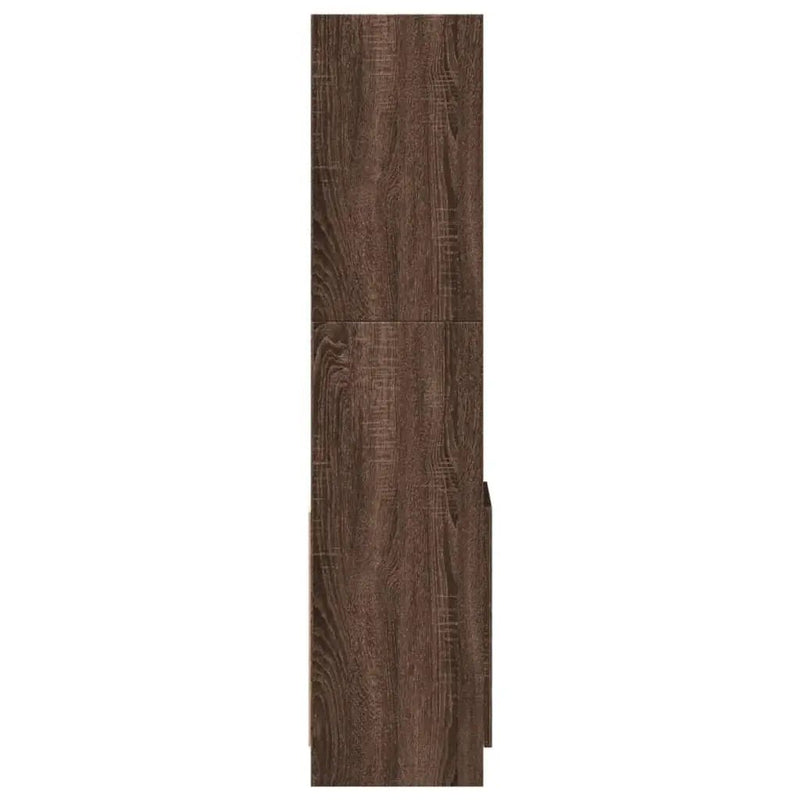 Brown Oak Highboard Cabinet with Modern Design by House Of Avana