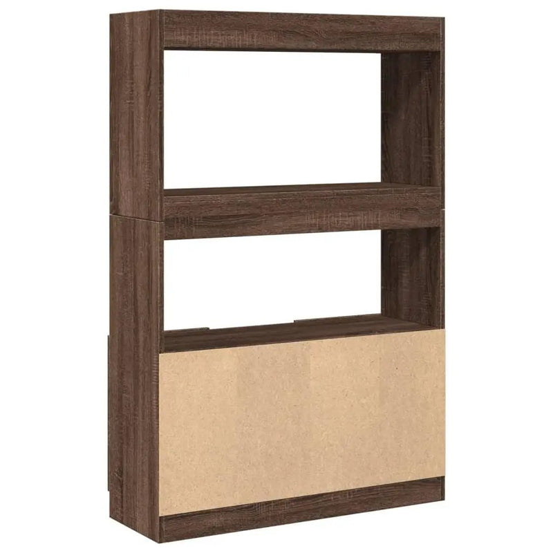 Brown Oak Highboard Cabinet with Modern Design by House Of Avana
