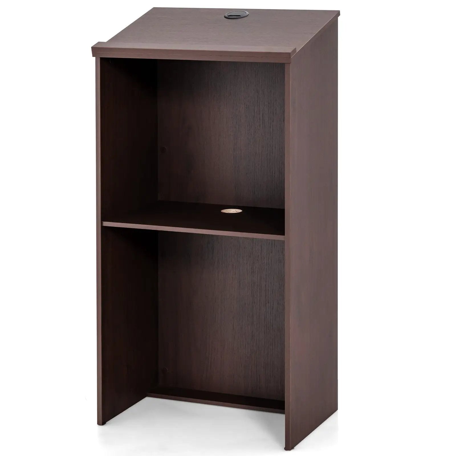 Wooden Floor Standing Podium Speaking Lectern by DirectDeals