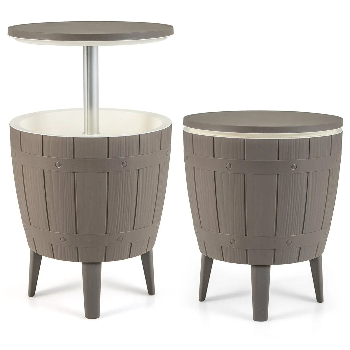 10 Gallon Cooler Bar Table Outdoor Coffee Table Ice Bucket with Telescopic Tabletop for Beer and Wine, photo 4 of 7