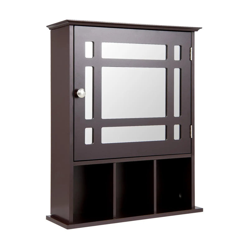 Wall Mounted and Mirrored Bathroom Cabinet by DirectDeals
