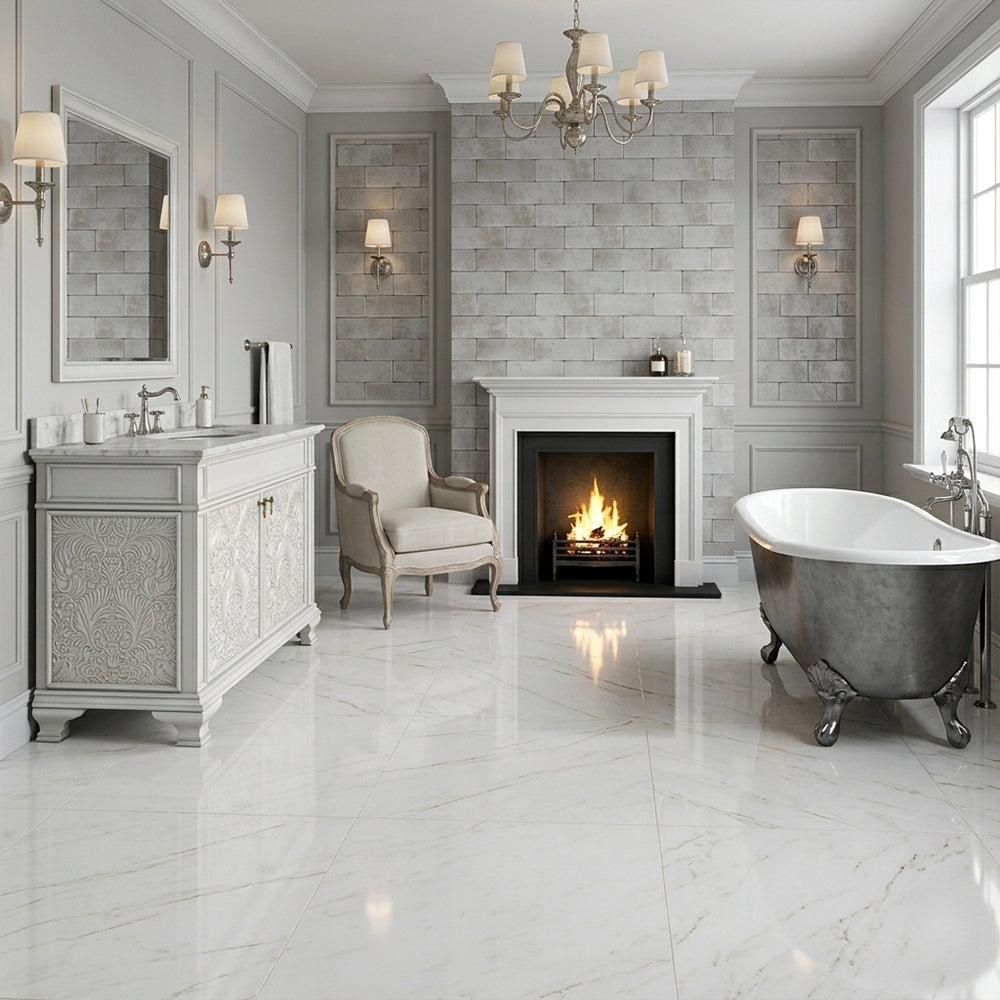 Brushed Aluminum Baroque Bathroom Vanities 47 1/2x21 1/2 Cabinet Vanities Vanities — 2