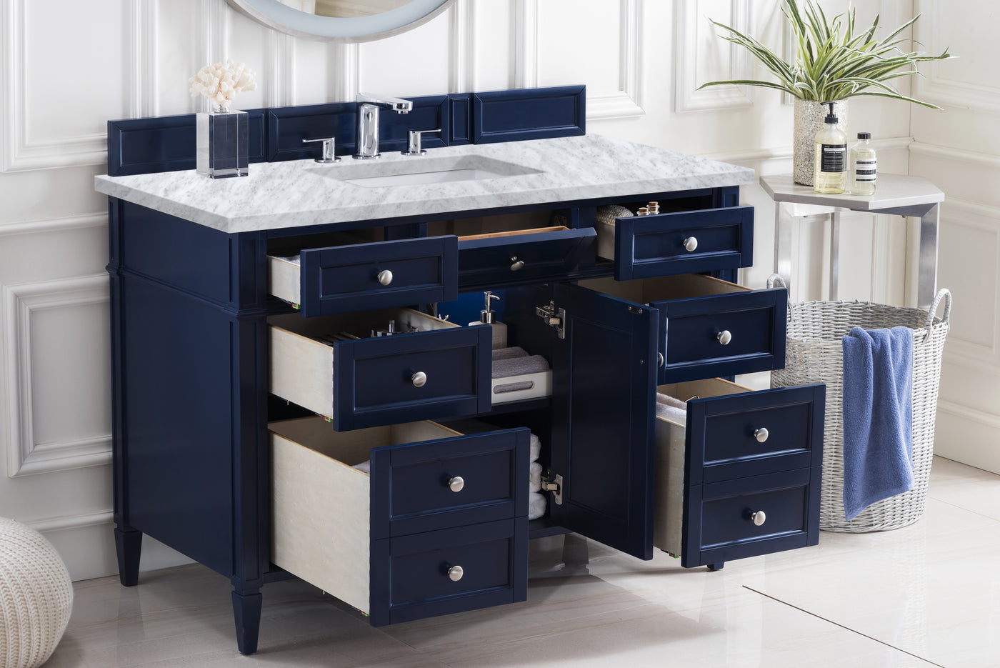 James Martin Brittany 48" Single Bathroom Vanity, Victory Blue, view 38