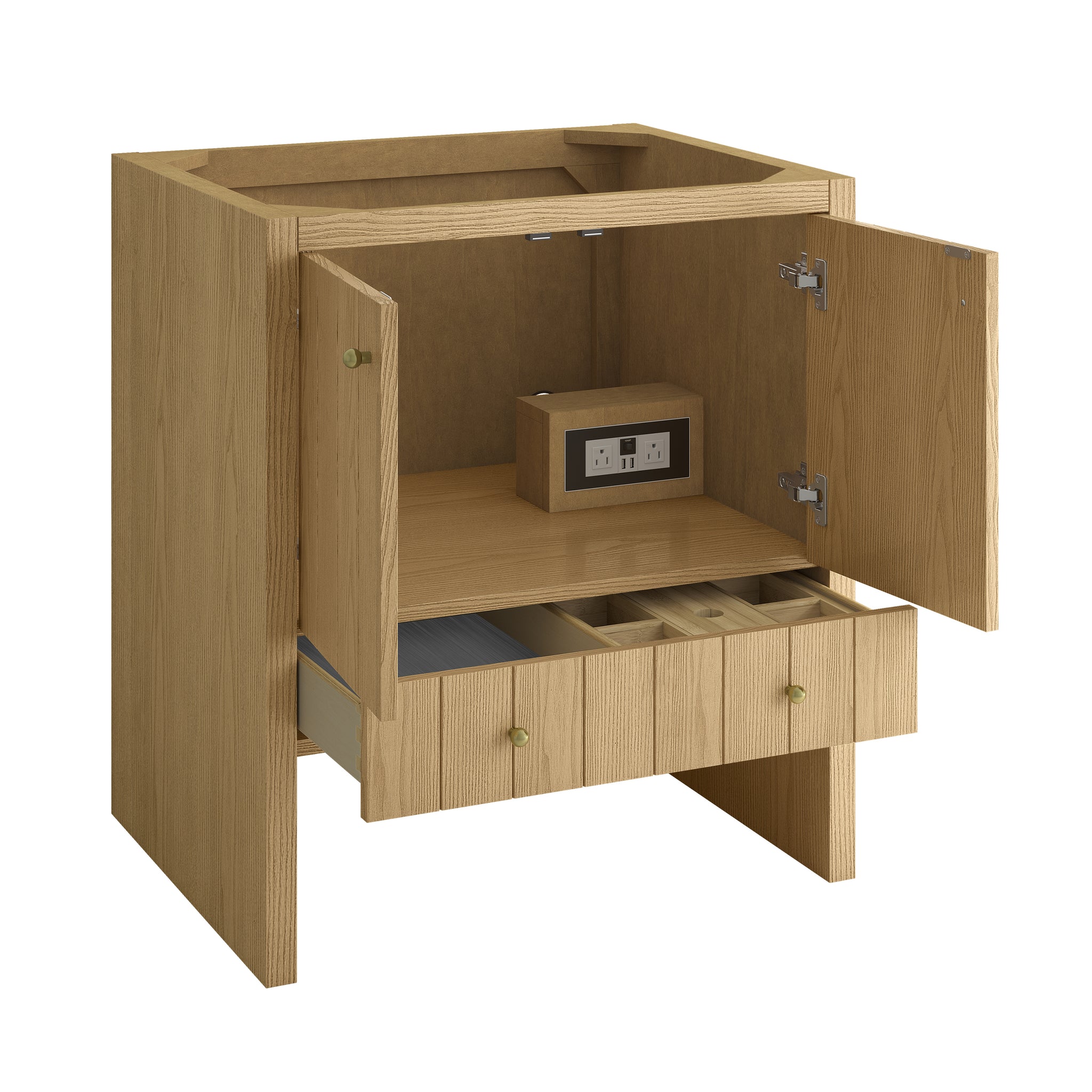 James Martin Hudson 30" Single Bathroom Vanity, Light Natural Oak, view 17
