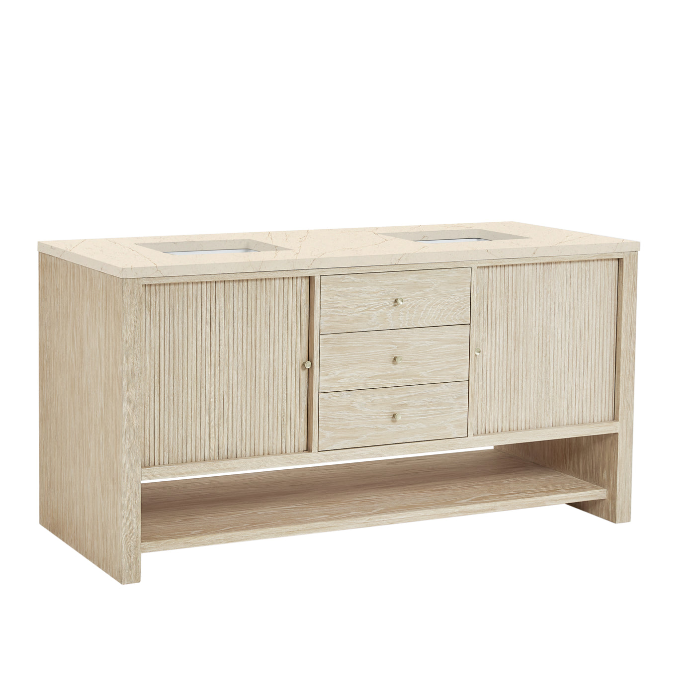James Martin Marigot 72" Double Bathroom Vanity, Sunwashed Oak, view 28