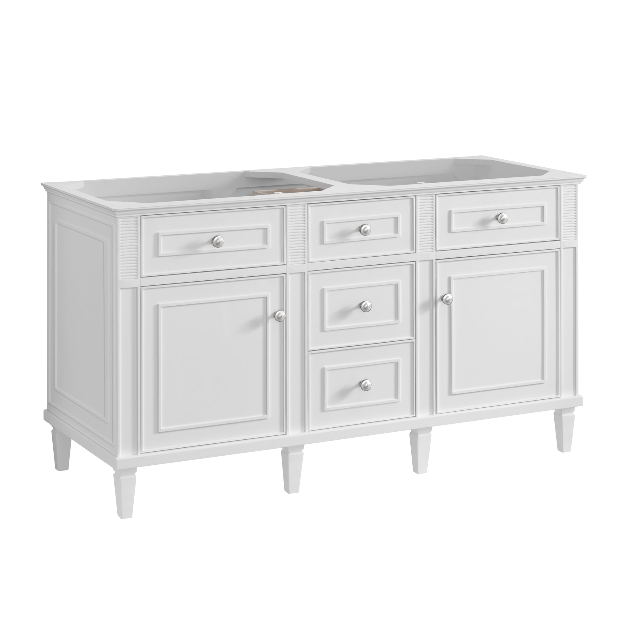 James Martin Lorelai 60" Double Bathroom Vanity, Bright White, view 26