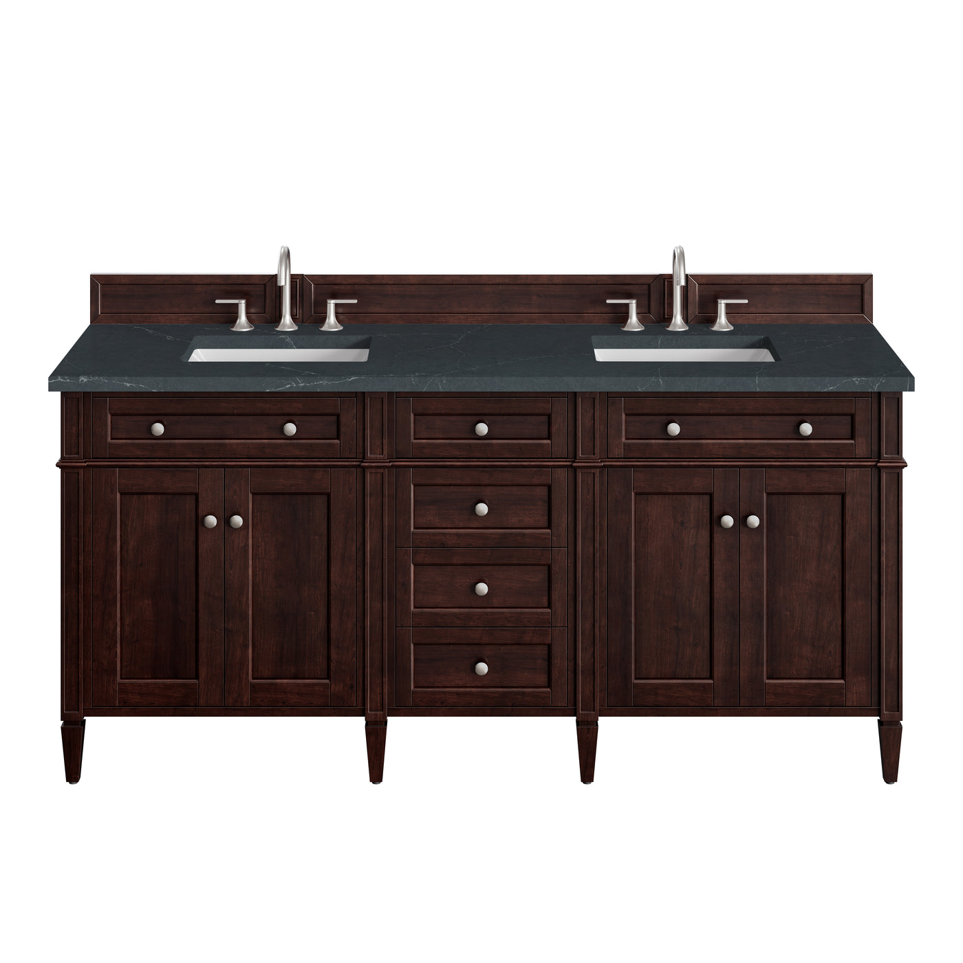 James Martin Brittany 72" Double Bathroom Vanity, Burnished Mahogany, view 35