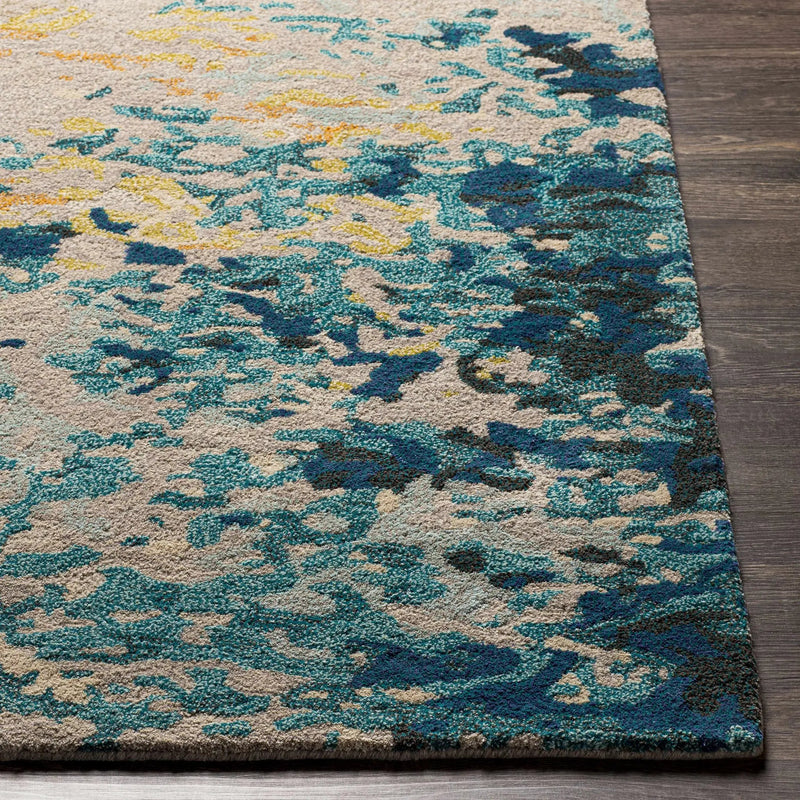 Bualan Stone Pattern Wool Blend Rug - Clearance by Boutique Rugs