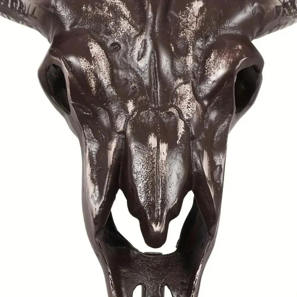 Bull Skull - Handcrafted Wooden Large by House Of Avana