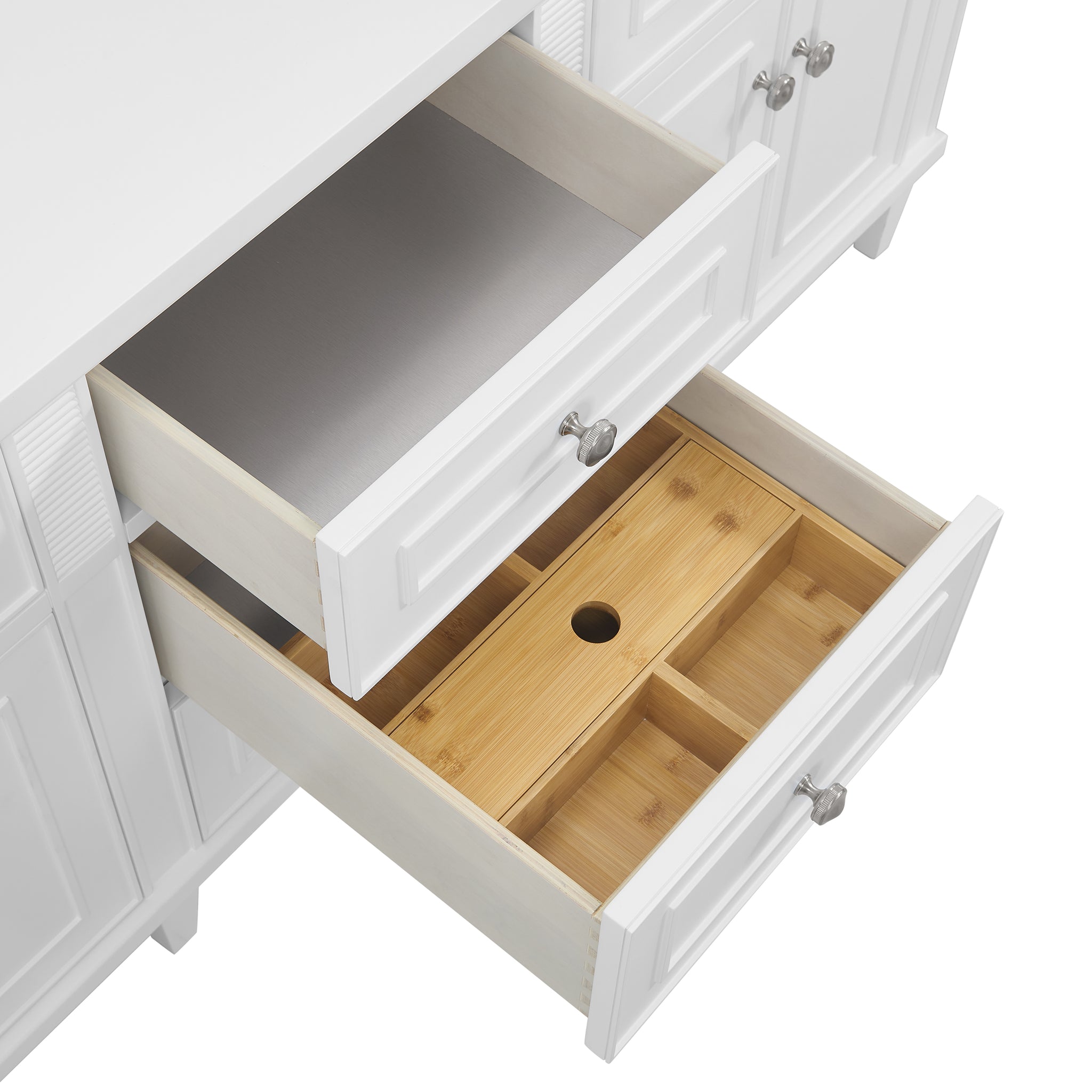 James Martin Lorelai 72" Double Bathroom Vanity, Bright White, view 21