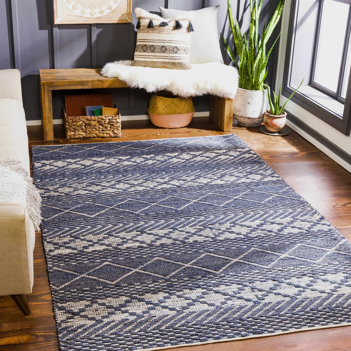 Bunclody Jute Carpet - Clearance, installed in a room
