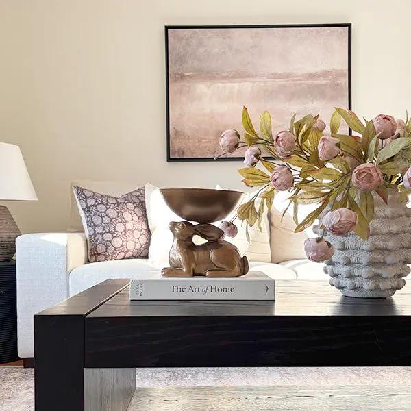 Gold Bunny with Bowl | Brilliant Centerpiece Collection by Decor Steals