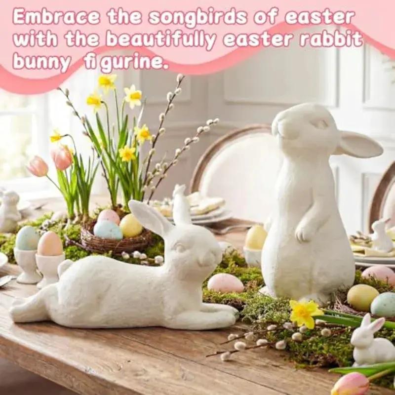Bunny Figurines - Rustic Terracotta 2pcs by House Of Avana