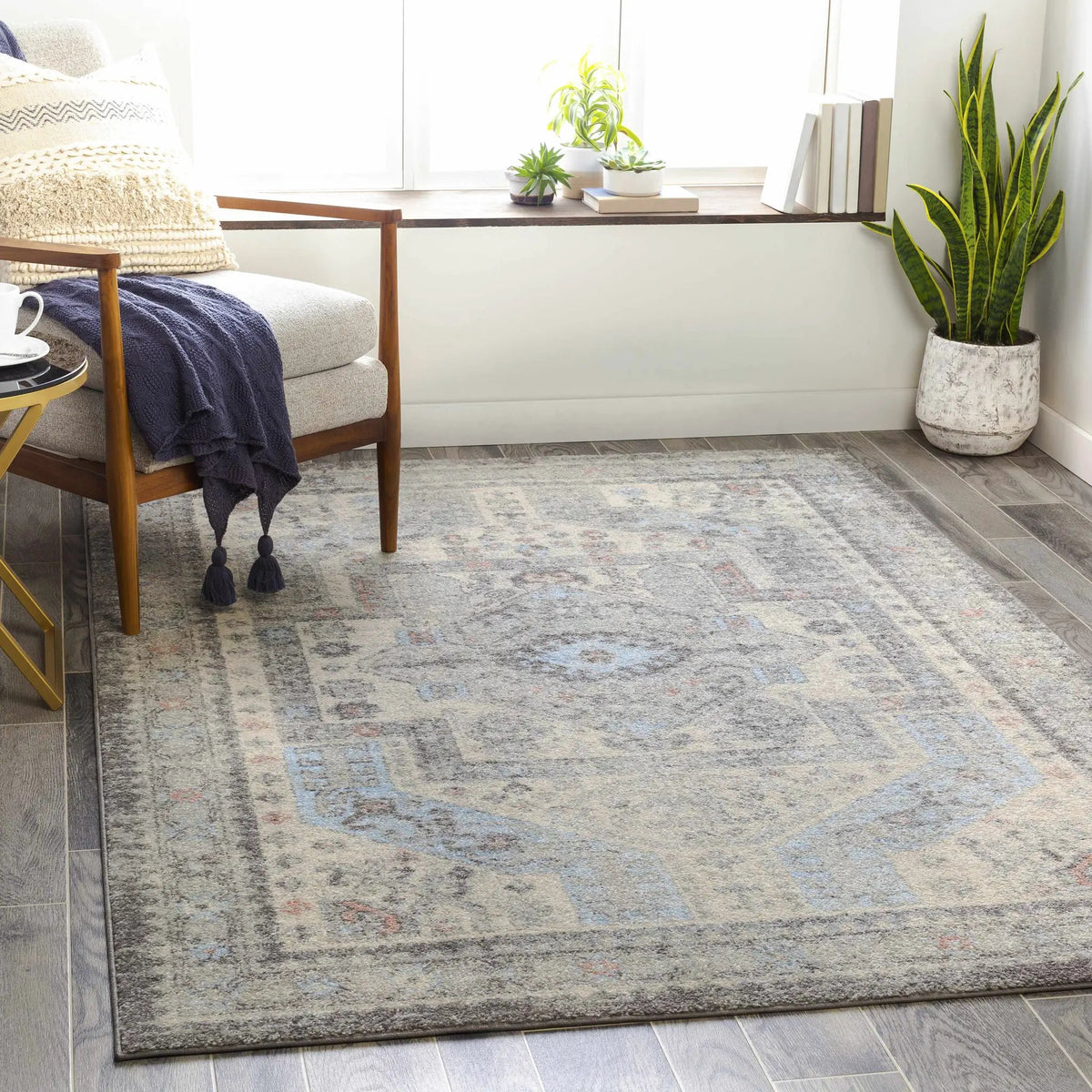 Burham Area Rug - Clearance, installed in a room