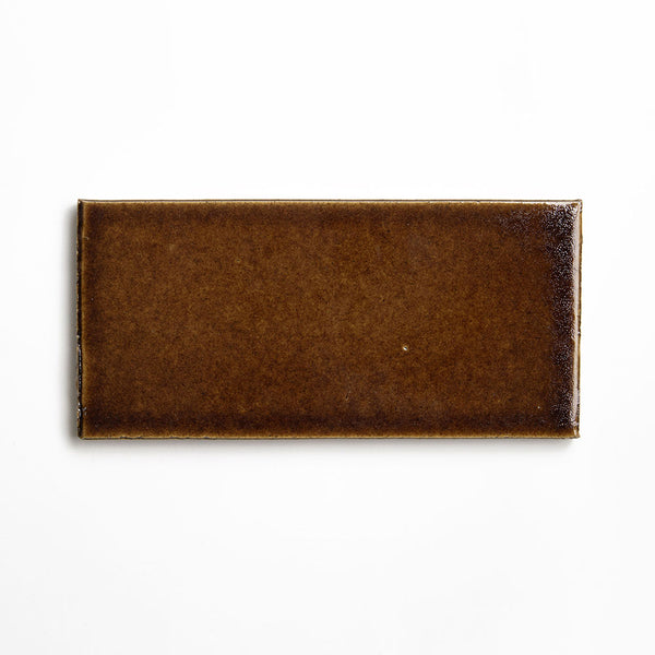 Burnt Caramel Glossy Ceramic Tiles 3 5/8x7 5/8