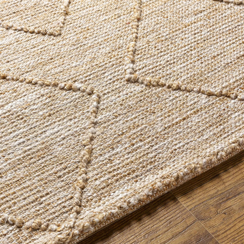Buse Hand Woven Beige Area Rug - Clearance by Boutique Rugs
