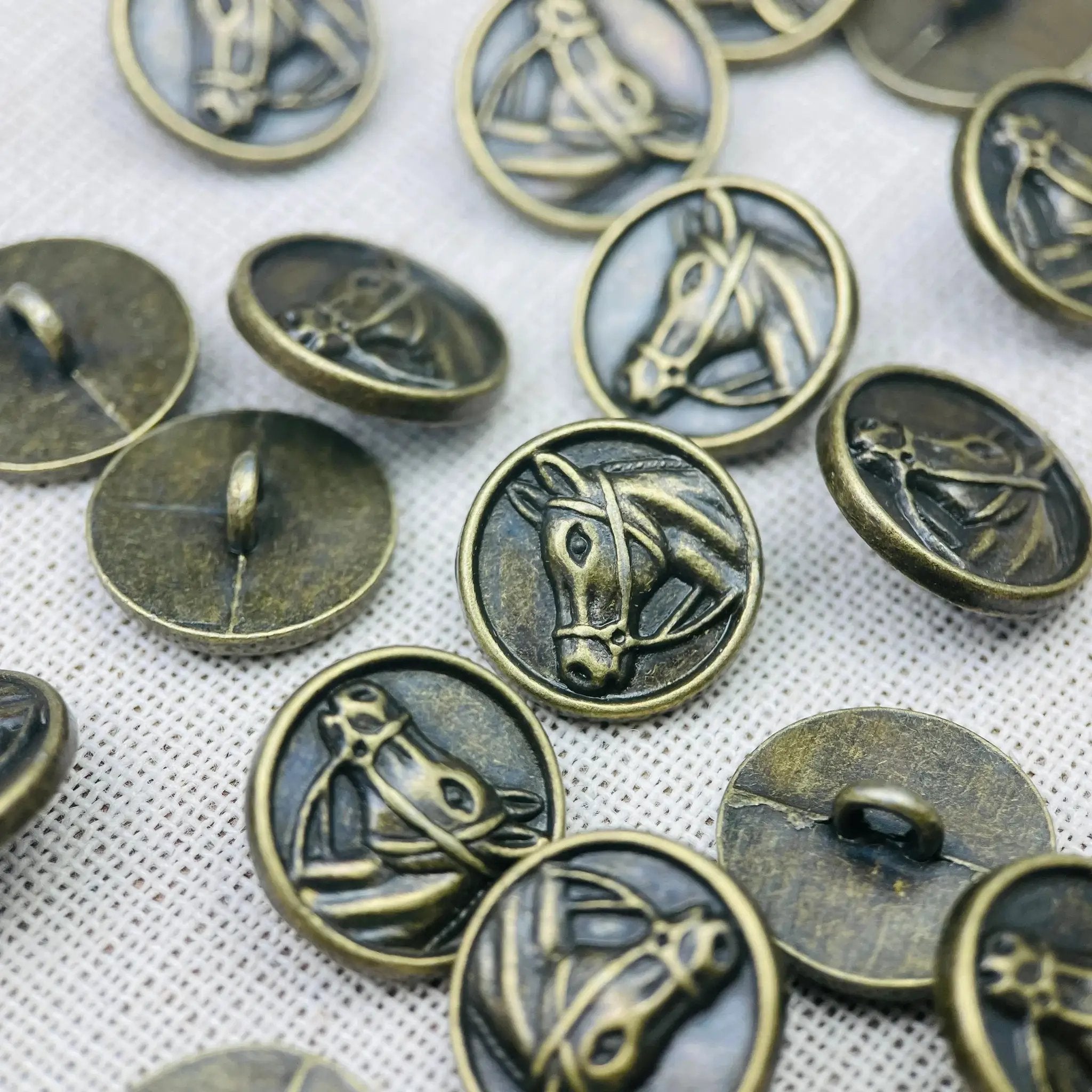 Button - Vintage Bronze 15mm by House Of Avana